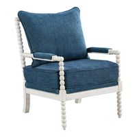 OSP Home Furnishings - Kaylee Spindle Chair - Navy - Angle