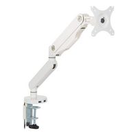 Office Star Products - Single Monitor Arm with USB - White - Angle