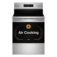 Whirlpool - 5.3 Cu. Ft. Freestanding Single Electric Range with Steam Air Fry and Air Baking - St... - Angle