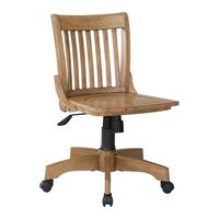 OSP Home Furnishings - Wood Bankers Home Office Wood Chair - Fruit Wood - Angle