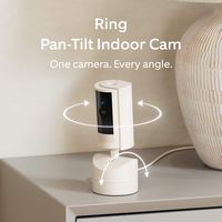 Ring - Pan-Tilt Indoor Security Cam with 360° Horizontal Pan Coverage, Live View & Two-Way Talk, ... - Angle