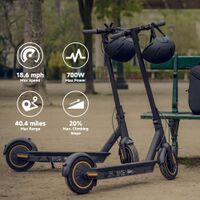 Segway - Max G30P Electric Kick Scooter, Foldable Electric Scooter w/40.4 mi Max Operating Range ... - Angle