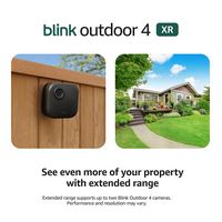 Blink - Outdoor 4 XR — Wireless security camera with extended range, up to 400 feet. Sync Module ... - Angle
