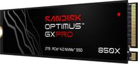 SANDISK - 2TB Optimus GX PRO 850X PCIe 4.0 x4 M.2 2280 NVMe SSD - Angle