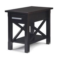 Simpli Home - Kitchener Narrow Side Table - Hickory Brown - Angle