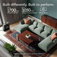 Vornado - Model 80X High Velocity Box Fan with Kick Stand, Digital Display, Removable Grille, 99 ... - Angle