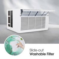 LG - 18,000 BTU 230V Window Air Conditioner - White - Angle