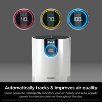Shark - Air Purifier with Nanoseal HEPA, Cleansense IQ, Odor Lock, Cleans up to 500 sq. ft - White - Angle