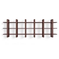 Burrow - Index Hardwood 9-Shelf Bookshelf - Walnut - Angle