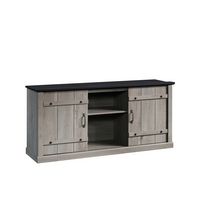 Sauder - Entertainment Credenza - Mystic Oak - Angle