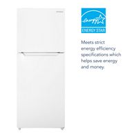 Insignia™ - 10 Cu. Ft. Top-Freezer Refrigerator with Reversible Door and ENERGY STAR Certificatio... - Angle