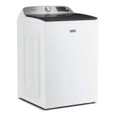 Maytag - 5.3 Cu. Ft. Pet Pro Top Load Impeller Washer with Extra Power and Sanitize Cycle with Ox... - Angle
