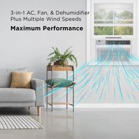 TCL - 550 Sq. Ft. 12,000 BTU Smart Window Air Conditioner - White - Angle