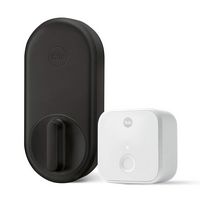Yale - Approach™ Retrofit Apartment Lock, Key-Free Smart Entry Door Lock with Wi-Fi - Black - Angle