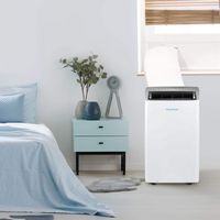 Keystone - 14,000 BTU ASHRAE/12,000 BTU DOE Portable Inverter Air Conditioner with Remote Control... - Angle