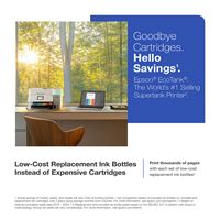 Epson - EcoTank ET-4950 Wireless All-in-One Color Supertank Inkjet Printer - White - Angle