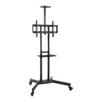 Insignia™ - Mobile TV Cart with Shelves for Most 32-90