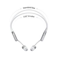 Shokz - OpenRun Pro 2 Mini Wireless Bone Conduction Open-Ear Bluetooth Sports Headphones - Silver - Angle