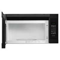 Amana - 1.6 Cu. Ft. Over-the-Range Microwave - Black - Angle