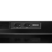 Broan - 30 inches - Under cabinet Range Hood - Black - Angle