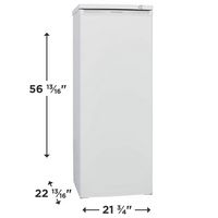 Frigidaire - 7.0 Cu. Ft. Garage Ready Upright Freezer - White - Angle