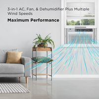 TCL - 350 Sq. Ft. 8,000 BTU Smart Window Air Conditioner - white - Angle