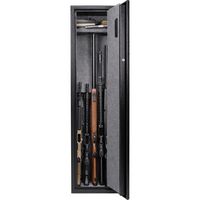 Barska - 4.33 Cu Ft Digital Rifle Safe- with Keypad Lock, 11-Position Rack, Handgun Rack, Removab... - Angle