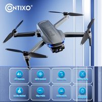 Contixo F28-Premium GPS 4K Gimble Camera Drone - Gray - Angle