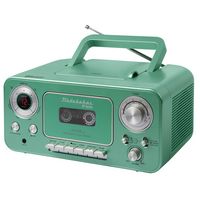 Studebaker - BT Series Portable Bluetooth CD Player with AM/FM Stereo - Teal - Angle