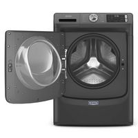Maytag - 4.5 Cu. Ft. High-Efficiency Stackable Front Load Washer with Steam and Fresh Spin - Volc... - Angle
