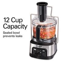 Hamilton Beach - Professional Spiralizing Stack & Snap 12-Cup Food Processor - Black - Angle