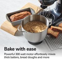 Hamilton Beach - 300 Watt 7 Speed Stand Mixer - Black - Angle