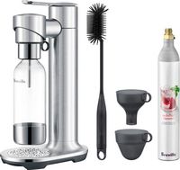 Breville - the InFizz Fusion Bundle w/CO2 - Brushed Stainless Steel - Angle