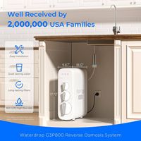 Waterdrop - 800GPD Tankless Reverse Osmosis Water Filter with UV Light - White - Angle