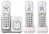 Panasonic - KX-TGD833W DECT 6.0 Expandable Cordless Phone System with Digital Answering System - ... - Angle