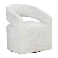 OSP Home Furnishings - Devin Swivel Chair - White - Angle