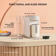 Nespresso Vertuo Up Premium Coffee and Espresso Maker by De'Longhi with Aeroccino Milk Frother - ... - Angle