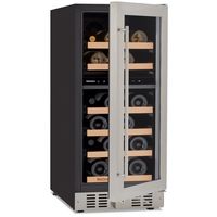Wine Enthusiast - S 15” Undercounter Dual Zone Wine Cellar, SS RH - Stainless Steel - Angle