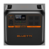 BLUETTI - AC180P 1800W Back-Up Solar Generator (1440 Wh Capacity) - Black - Angle