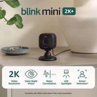 Blink - Mini 2K+ Compact plug-in security camera, 2K video resolution, color night vision, enhanc... - Angle