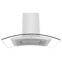 ZLINE - 36 inches - Externally Vented - Island Range Hood - Stainless steel - Angle