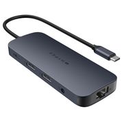 Hyper - HyperDrive Next​ 11 Port USB-C Hub, dual 4K HDMI, Ethernet, 2 USB-C, 2 USB-A, microSD/SD,... - Angle