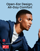 Soundcore - by Anker AeroFit 2 Open-Ear Headphones with Adjustable Ear Hooks - Black - Angle