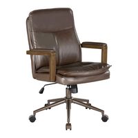 OSP Home Furnishings - Woodlands Office Chair - Chocolate - Angle