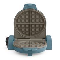 Bella - Fits-anywhere Kitchenware: Flip & Store Belgian Waffle Maker - Surf - Angle