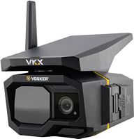Vosker - VKX Outdoor Solar Powered 1080p Security Camera with 4G-LTE Cellular Connectivity - Black - Angle