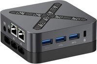 MINIX - Z95 Mini Desktop PC, Intel N95, 16 GB RAM, 512GB SSD - Black - Angle