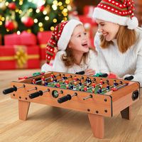Costway - 27'' Foosball Table Competition Game Room Soccer football Sports Indoor w/ Legs - Multi... - Angle