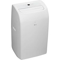 LG - 450 Sq. Ft. Smart Portable Air Conditioner 10,200 BTU - White - Angle
