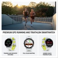 Garmin - Forerunner 970 GPS Smartwatch 47 mm Titanium - Soft Gold Titanium with French Gray Case ... - Angle
